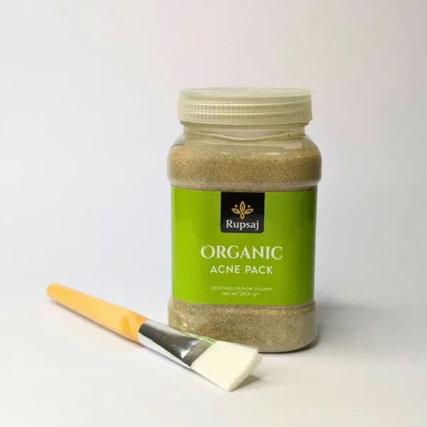 100% Organic Herbal Acne Pack and brush