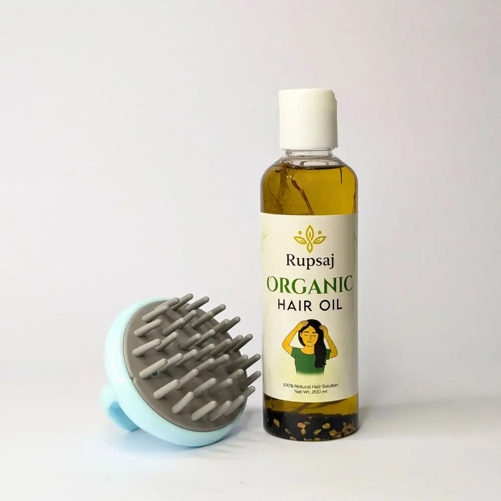 100% Organic Herbal Hair and OilScalp Hair Massager